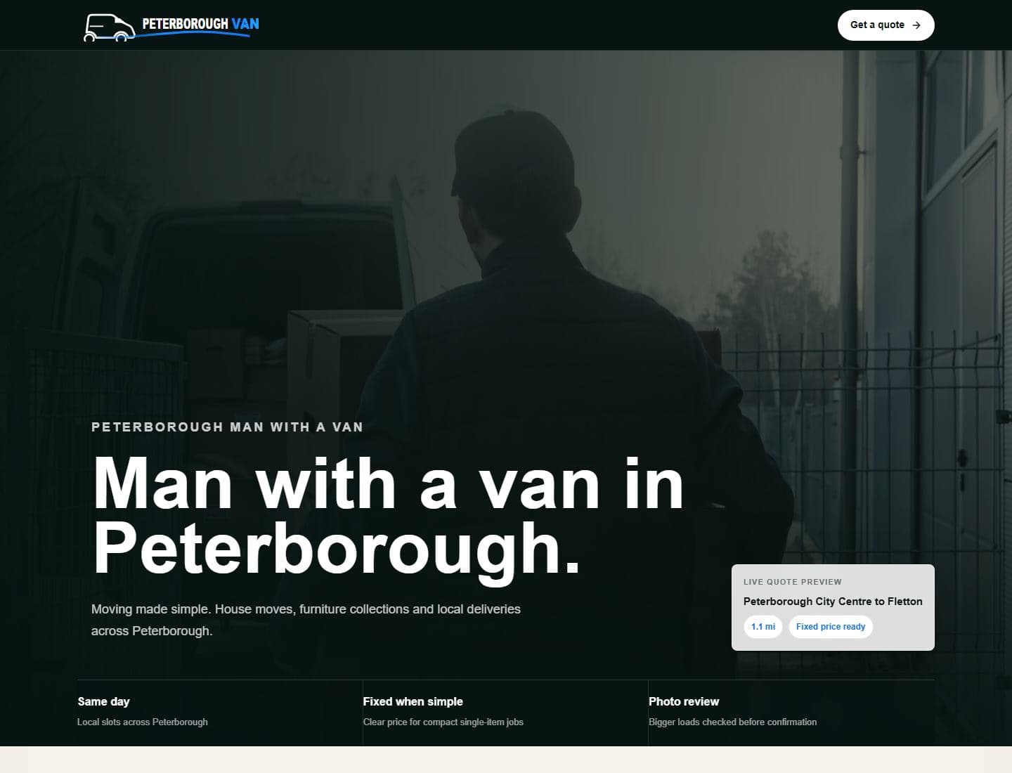 PeterboroughVan website preview